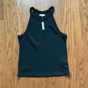 Madewell Black Ribbed Tank